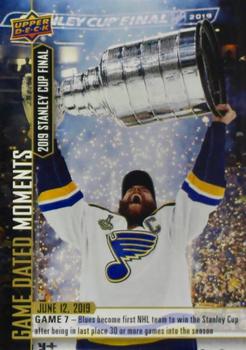 2018-19 Upper Deck Game Dated Moments #103 2019 Stanley Cup Final Front