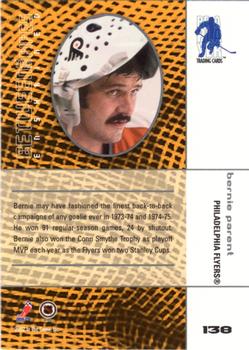 2001-02 Be a Player Between the Pipes - Chicago SportsFest 2002 #138 Bernie Parent Back