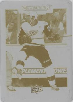 2017-18 Upper Deck Compendium - Printing Plates Yellow #95 Andreas Athanasiou Front
