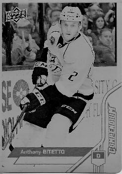 2016-17 Upper Deck Compendium - Printing Plates Cyan #155 Anthony Bitetto Front