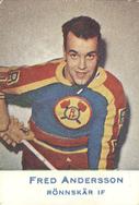 1957-58 Alfa Ishockey (Swedish) #112 Fred Andersson Front