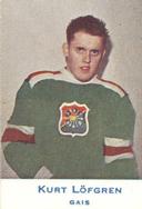 1957-58 Alfa Ishockey (Swedish) #122 Kurt Lofgren Front