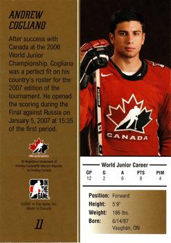2007 In The Game Going For Gold #11 Andrew Cogliano Back