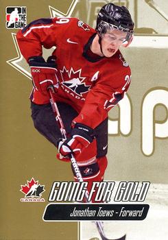 2007 In The Game Going For Gold #21 Jonathan Toews Front