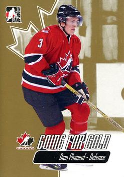 2007 In The Game Going For Gold #26 Dion Phaneuf Front
