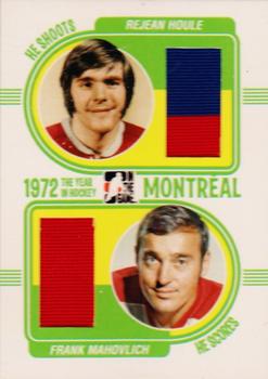 2009-10 In The Game 1972 The Year In Hockey - He Shoots, He Scores Exchange #HSHS-25 Rejean Houle / Frank Mahovlich Front
