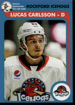 2018-19 Gizmo's Sportscards Rockford IceHogs (AHL) #NNO Lucas Carlsson Front
