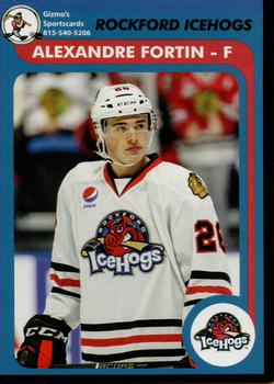 2018-19 Gizmo's Sportscards Rockford IceHogs (AHL) #NNO Alexandre Fortin Front