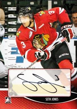 2015-16 In The Game Final Vault - 2012-13 In The Game Heroes and Prospects - Autographs (Black Vault Stamp) #A-SJ Seth Jones Front