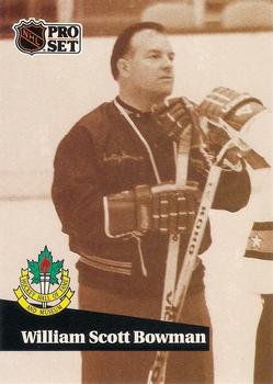 1991-92 Pro Set - 1991 NHL Hall of Fame Induction #4 William Scott Bowman Front