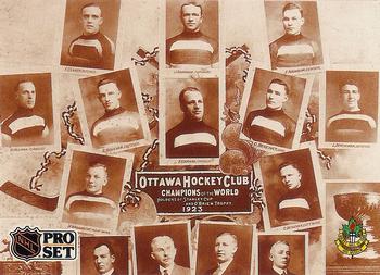1991-92 Pro Set - 1991 NHL Hall of Fame Induction #12 1923 Ottawa Senators Front
