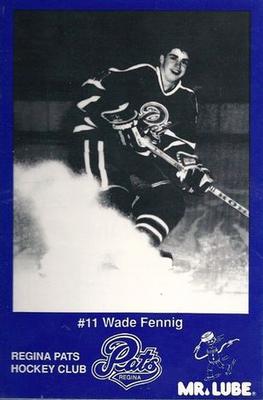 1989-90 Mr. Lube Regina Pats (WHL) #NNO Wade Fennig Front