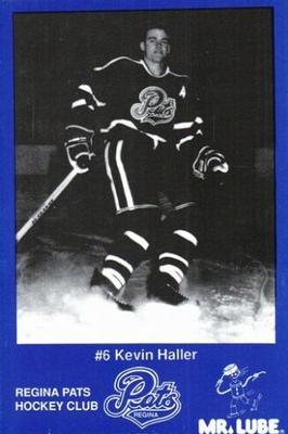 1989-90 Mr. Lube Regina Pats (WHL) #NNO Kevin Haller Front