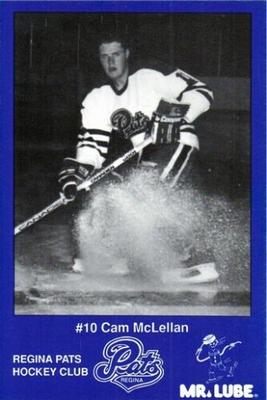 1989-90 Mr. Lube Regina Pats (WHL) #NNO Cam McLellan Front