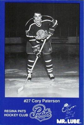 1989-90 Mr. Lube Regina Pats (WHL) #NNO Cory Paterson Front