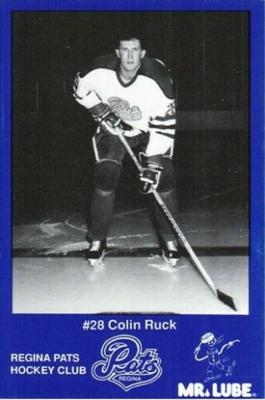 1989-90 Mr. Lube Regina Pats (WHL) #NNO Colin Ruck Front