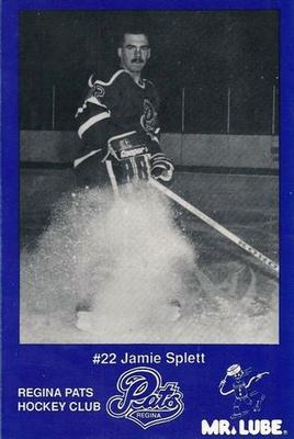 1989-90 Mr. Lube Regina Pats (WHL) #NNO Jamie Splett Front