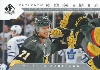 2018-19 SP Authentic #101 William Karlsson Front