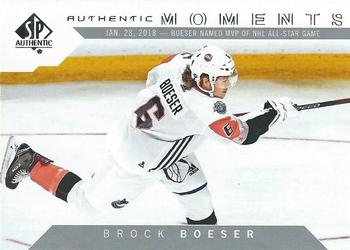 2018-19 SP Authentic #102 Brock Boeser Front