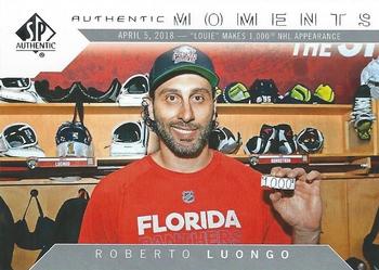 2018-19 SP Authentic #106 Roberto Luongo Front
