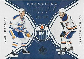 2018-19 SP Authentic #117 Mark Messier / Connor McDavid Front