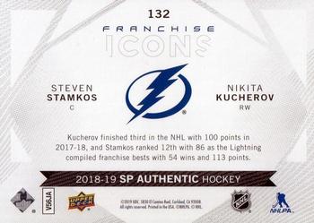 2018-19 SP Authentic #132 Steven Stamkos / Nikita Kucherov Back