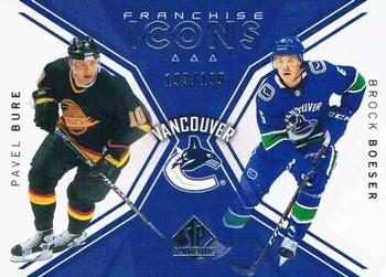 2018-19 SP Authentic #133 Pavel Bure / Brock Boeser Front
