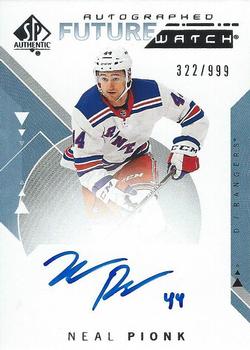 2018-19 SP Authentic #183 Neal Pionk Front