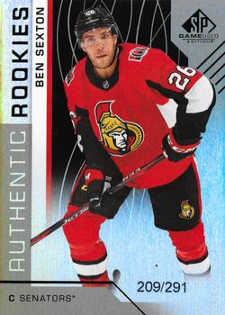 2018-19 SP Game Used - Authentic Rookies Rainbow #148 Ben Sexton Front