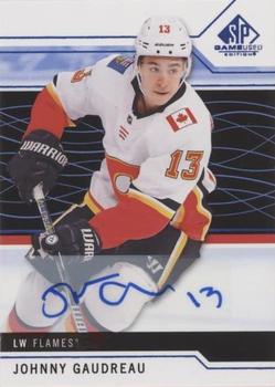 2018-19 SP Game Used - Blue Autographs #20 Johnny Gaudreau Front