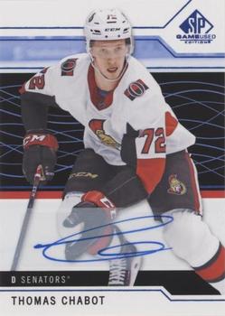 2018-19 SP Game Used - Blue Autographs #44 Thomas Chabot Front