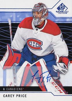 2018-19 SP Game Used - Blue Autographs #60 Carey Price Front