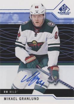 2018-19 SP Game Used - Blue Autographs #61 Mikael Granlund Front