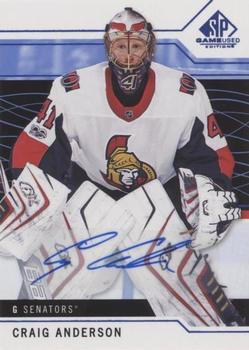 2018-19 SP Game Used - Blue Autographs #73 Craig Anderson Front