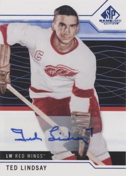 2018-19 SP Game Used - Blue Autographs #96 Ted Lindsay Front