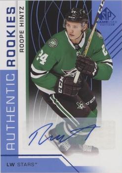2018-19 SP Game Used - Blue Autographs #138 Roope Hintz Front
