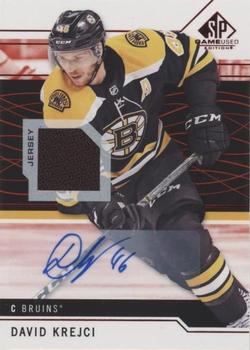 2018-19 SP Game Used - Red Autograph Jersey #76 David Krejci Front