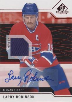2018-19 SP Game Used - Red Autograph Jersey #93 Larry Robinson Front