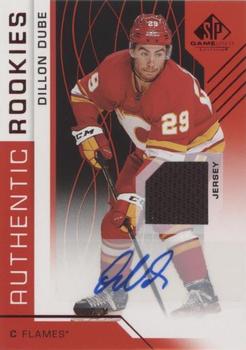 2018-19 SP Game Used - Red Autograph Jersey #107 Dillon Dube Front