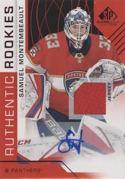 2018-19 SP Game Used - Red Autograph Jersey #144 Samuel Montembeault Front