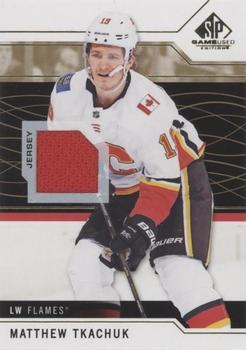 2018-19 SP Game Used - Gold Jersey Relic #46 Matthew Tkachuk Front