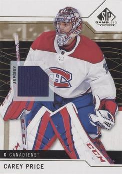 2018-19 SP Game Used - Gold Jersey Relic #60 Carey Price Front