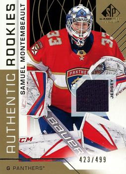 2018-19 SP Game Used - Gold Jersey Relic #144 Samuel Montembeault Front