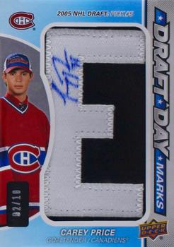 2018-19 SP Game Used - Draft Day Marks Veterans #DDM-CP Carey Price Front
