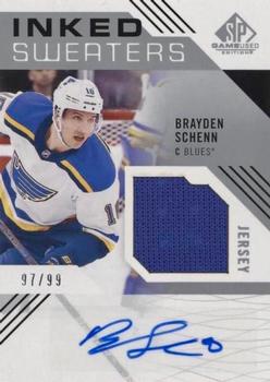 2018-19 SP Game Used - Inked Sweaters #IS-BS Brayden Schenn Front