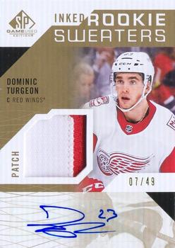 2018-19 SP Game Used - Inked Rookie Sweaters Patch #RS-DT Dominic Turgeon Front