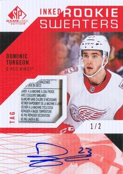 2018-19 SP Game Used - Inked Rookie Sweaters Tag #RS-DT Dominic Turgeon Front