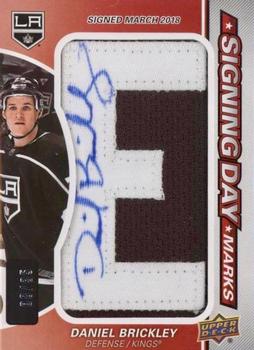 2018-19 SP Game Used - Signing Day Marks #SDM-DB Daniel Brickley Front