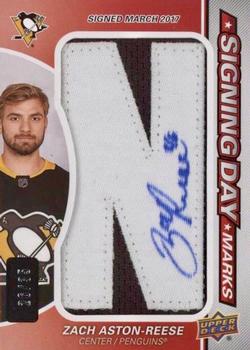2018-19 SP Game Used - Signing Day Marks #SDM-ZA Zach Aston-Reese Front