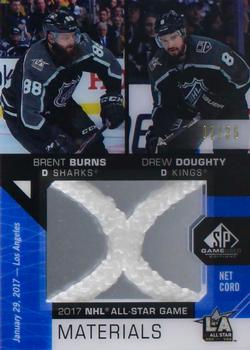 2018-19 SP Game Used - 2017 NHL All-Star Game Net Cord Duals #ASNCD-BD Brent Burns / Drew Doughty Front
